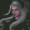 White Hair Woman Diamond Paintings