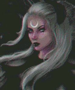 White Hair Woman Diamond Paintings