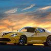 Yellow Dodge Viper Diamond Painting