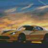 Yellow Dodge Viper Diamond Painting