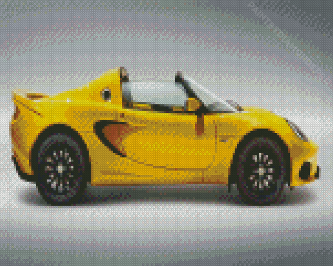 Yellow Lotus Elise Diamond Painting