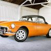 Yellow Mgb Diamond Painting