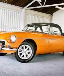 Yellow Mgb Diamond Painting