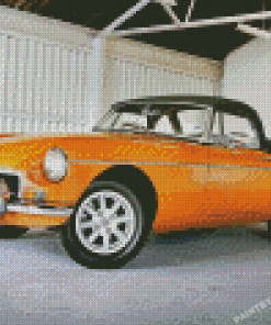 Yellow Mgb Diamond Painting