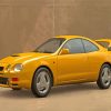 Yellow Celica Car Diamond Paintings