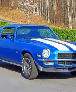 1970 Camaro Z28 Blue Diamond Painting