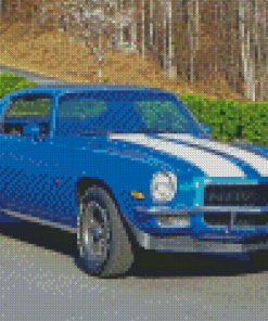 1970 Camaro Z28 Blue Diamond Painting