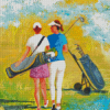 Abstract Golfers Ladies Diamond Painting