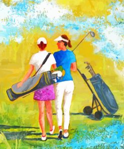 Abstract Golfers Ladies Diamond Painting