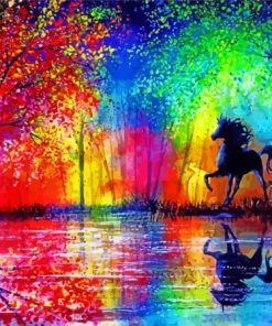 Abstract Horses Diamond Painting