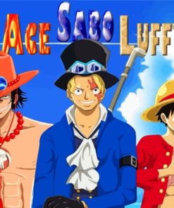 Ace Luffy Sabo One Piece Anime Diamond Painting