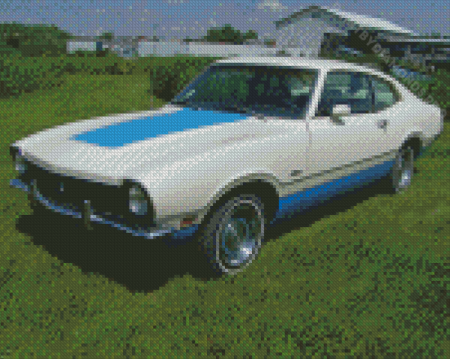 Aesthetic 1970 Ford Maverick Diamond Painting