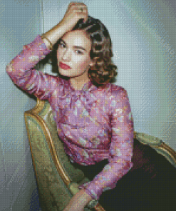 Aesthetic Lily James Diamond Painting