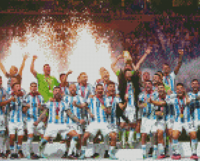 Argentina Win In Qatar Fifa World Cup Diamond Painting