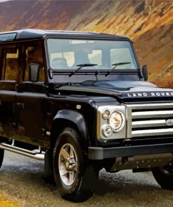 Black Land Rover Defender Car Diamond Painting