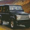 Black Land Rover Defender Car Diamond Painting