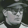 Black And White Ricky Vaughn Diamond Painting