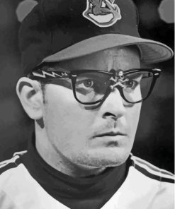 Black And White Ricky Vaughn Diamond Painting