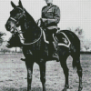 Black White Royal Canadian Mounted Police Diamond Painting