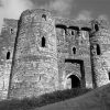 Black And White Kidwelly Castle Diamond Painting