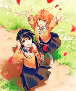 Bloom Into You Yuu And Touko Diamond Painting