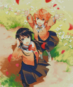 Bloom Into You Yuu And Touko Diamond Painting