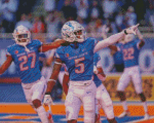 Boise State American Footballers Diamond Painting