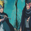 Boruto And Kawaki Naruto Anime Characters Diamond Painting