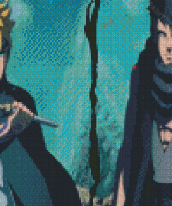 Boruto And Kawaki Naruto Anime Characters Diamond Painting