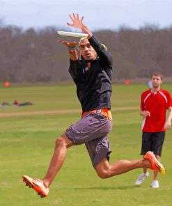 Boys Playing Ultimate Frisbee Diamond Painting