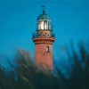 Brick Lighthouse At Night Diamond Painting