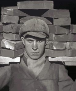 Brick Worker Diamond Painting