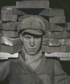 Brick Worker Diamond Painting