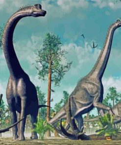 Brontosaurus Dinosaurs Diamond Painting