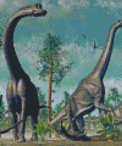 Brontosaurus Dinosaurs Diamond Painting