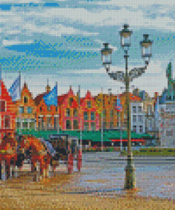 Bruges Belgium City Diamond Painting