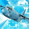 C 130 Plane Aircraft Diamond Painting