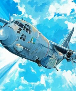 C 130 Plane Aircraft Diamond Painting