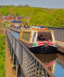 Canal Narrow Boat Diamond Painting