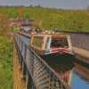 Canal Narrow Boat Diamond Painting