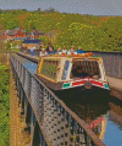 Canal Narrow Boat Diamond Painting