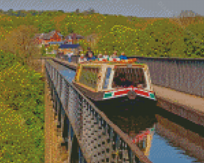 Canal Narrow Boat Diamond Painting