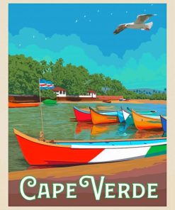 Cape Verde Poster Art Diamond Painting