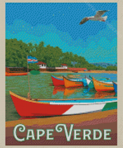 Cape Verde Poster Art Diamond Painting