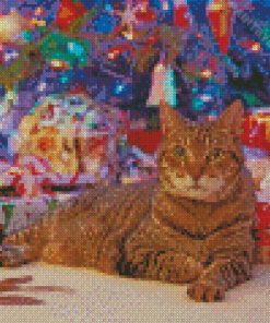 Cat Christmas Diamond Painting