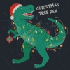 Christmas Tree Rex Dinosaur With Hat Diamond Painting