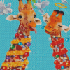 Christmas Giraffe Diamond Painting