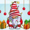 Christmas Gnome With Tree Diamond Painting