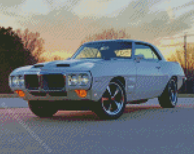 Classic 1969 Pontiac Firebird Diamond Painting