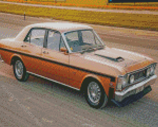 Classic Ford Xw Car Diamond Painting